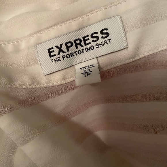 see through white button up - Picture 2 of 2